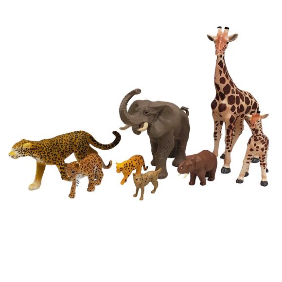 Safari LTD Miami FL Elephant Giraffe Cheetah Toy Figurine Playful 2003 - Picture 2 of 13